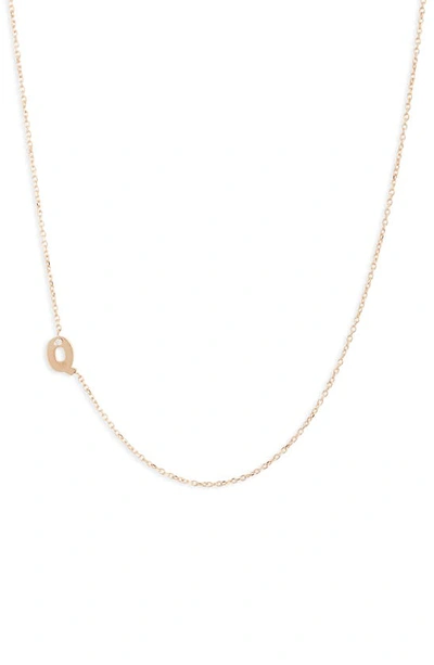 Shop Anzie Diamond Initial Necklace In Q