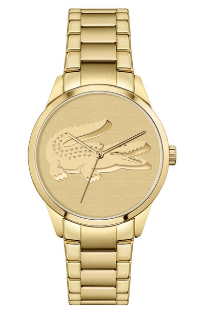Shop Lacoste Ladycroc Bracelet Watch, 36mm In Yellow Gold