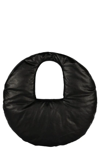 Shop Kassl Medium Oiled Canvas Top Handle Bag In Black