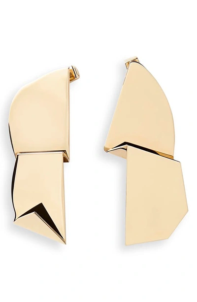 Shop Lafayette 148 Abstract Drop Earrings In Metallic Gold