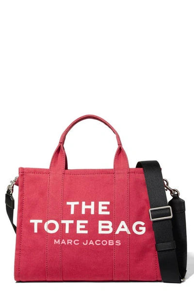 Shop The Marc Jacobs The Canvas Medium Tote Bag In Persian Red