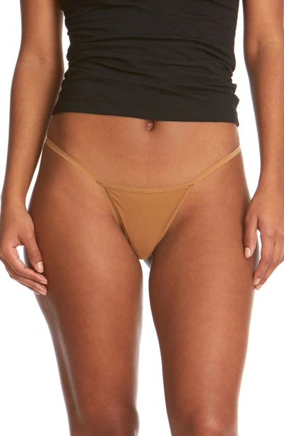 Shop Hanky Panky Breathe G-string Thong In Toffee