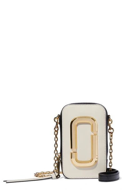 Shop The Marc Jacobs The Hot Shot Saffiano Leather Shoulder Bag In New Cloud White Multi
