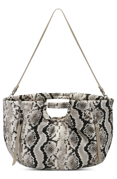 Shop Vince Camuto Harlo Shoulder Tote In Taupe Multi