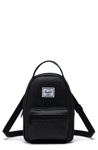 Shop Herschel Supply Co Nova Crossbody Backpack In Black Sparkle