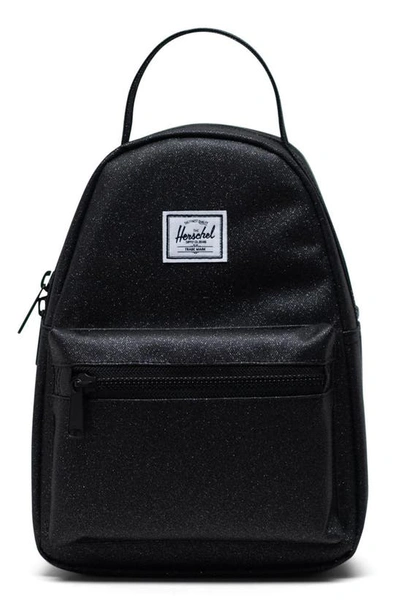 Shop Herschel Supply Co Mini Nova Backpack In Black Sparkle