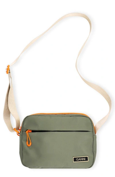 Shop Ganni Festival Crossbody Bag In Kalamata