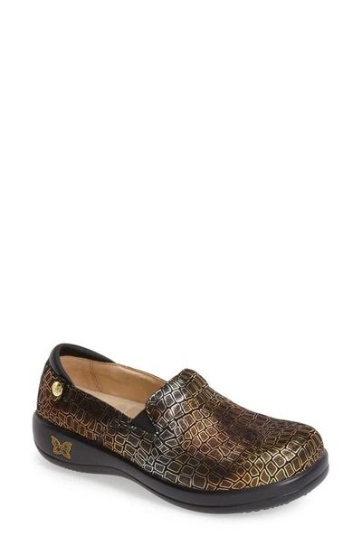 Shop Alegria Keli Embossed Clog Loafer In Fancy Giraffe