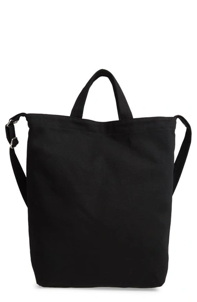 Shop Baggu Duck Canvas Tote Bag In Black