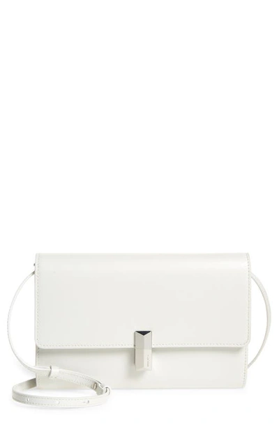 Hugo Boss Nathalie Leather Crossbody Bag In White | ModeSens