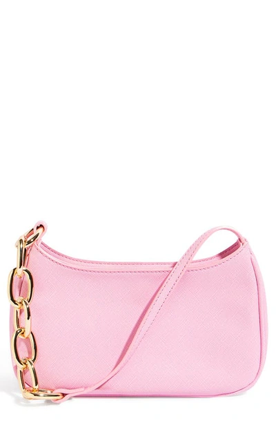 Shop House Of Want Newbie Vegan Leather Shoulder Bag In Light Pink