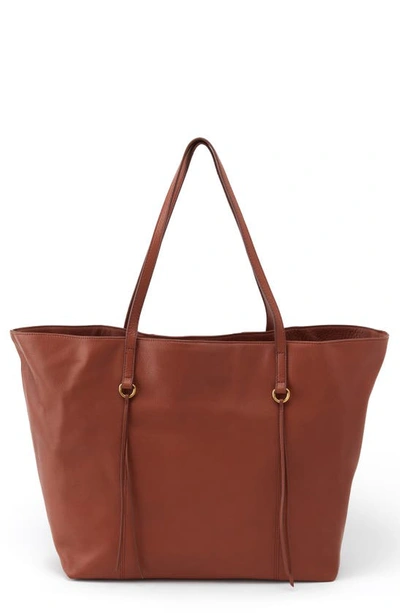 Shop Hobo Kingston Leather Tote In Toffee