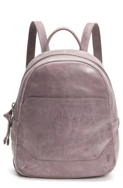 Shop Frye Medium Melissa Calfskin Leather Backpack In Amethyst