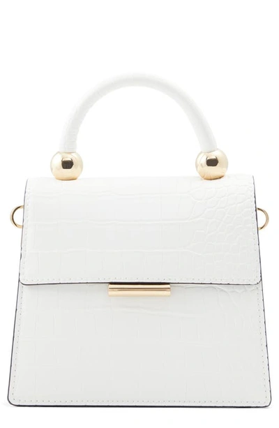 Shop Aldo Triewiel Faux Leather Handbag In White