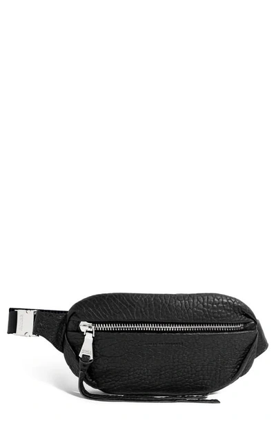 Shop Aimee Kestenberg Milan Leather Belt Bag In Black/ Black