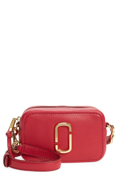 Shop The Marc Jacobs The Softshot 17 Leather Bag In Persian Red