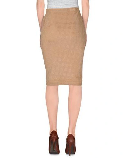 Shop Sonia Rykiel Knee Length Skirt In Camel