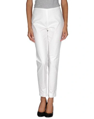 Shop Jil Sander Casual Pants In White