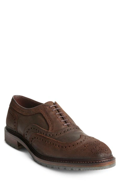 Shop Allen Edmonds Mctavish Lugged Wingtip In Brown