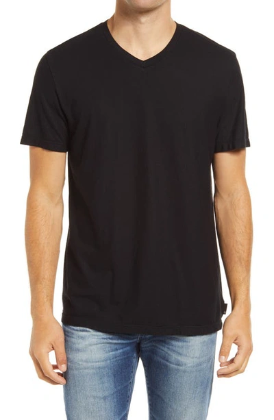 Shop Ag V-neck T-shirt In True Black