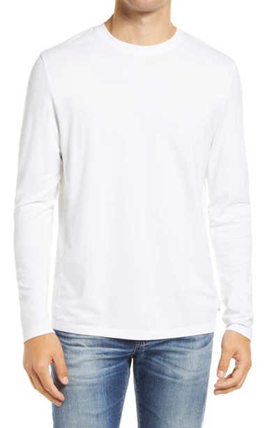 Shop Ag Long Sleeve T-shirt In True White