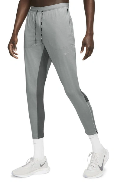 Shop Nike Phenom Elite Performance Running Pants In Light Smoke Grey/ Smoke Grey