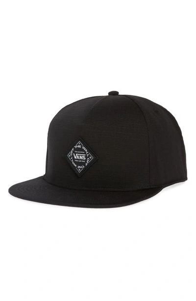 Shop Vans Pelzer Snapback Baseball Cap In Black
