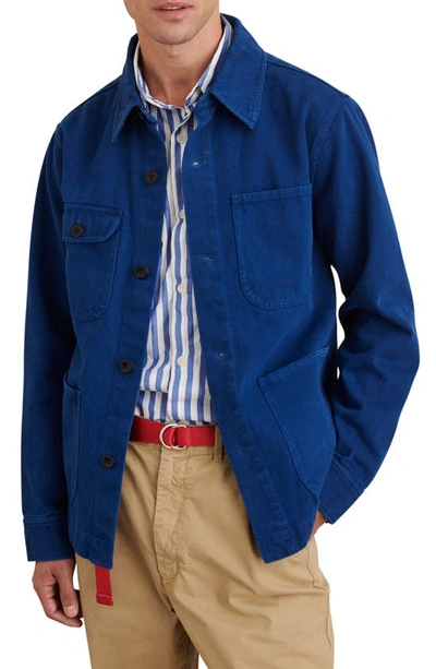 Shop Alex Mill Garment Dyed Work Jacket In French Navy