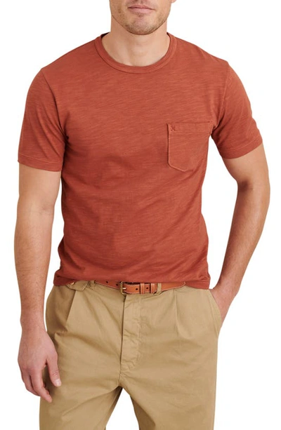 Shop Alex Mill Crewneck T-shirt In Red Clay