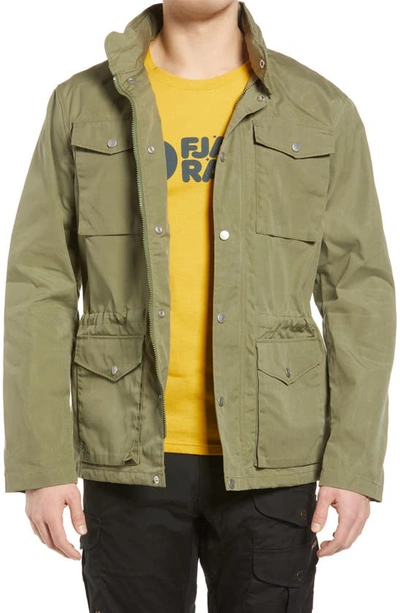 Shop Fjall Raven Räven Water Resistant Field Jacket In Green