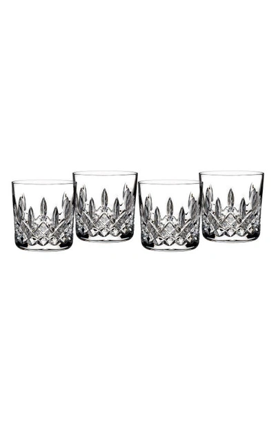 Shop Waterford Lismore Set Of 4 Lead Crystal Straight Sided Tumblers In Clear