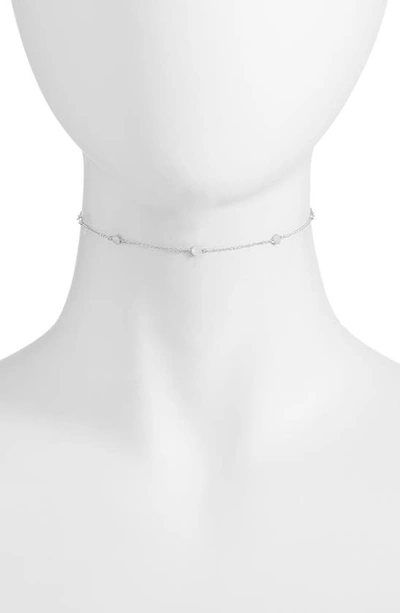 Shop Argento Vivo Station Choker Necklace In Silver