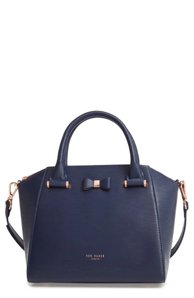 Shop Ted Baker Bow Tote In Dark Blue