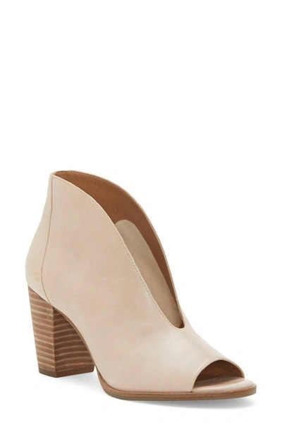 Shop Lucky Brand Joal Bootie In Stone Leather