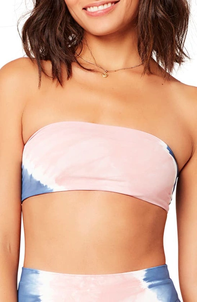 Shop L*space Beach Wave Bandeau Bikini Top In Americana