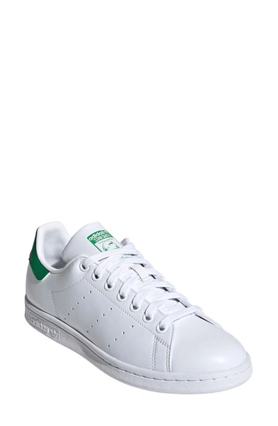 Shop Adidas Originals Primegreen Stan Smith Sneaker In White/ Green/ White