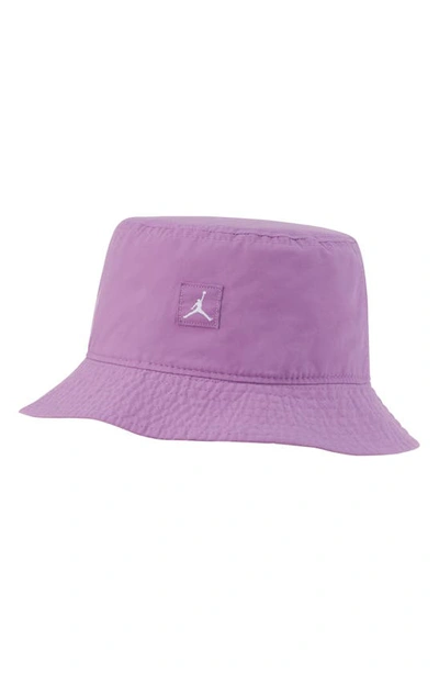 Shop Jordan Jumpman Washed Twill Bucket Hat In Violet Shock