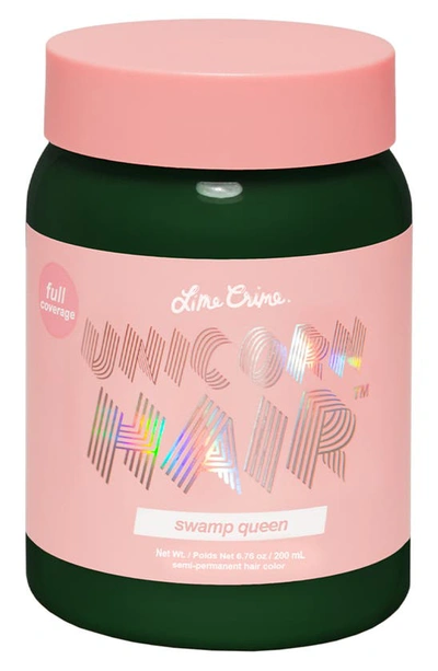 Shop Lime Crime Unicorn Hair Full Coverage Semi-permanent Hair Color In Swamp Queen