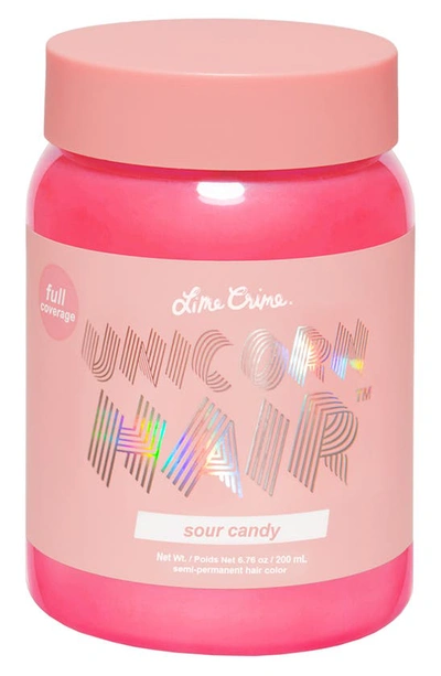 Shop Lime Crime Unicorn Hair Full Coverage Semi-permanent Hair Color In Sour Candy