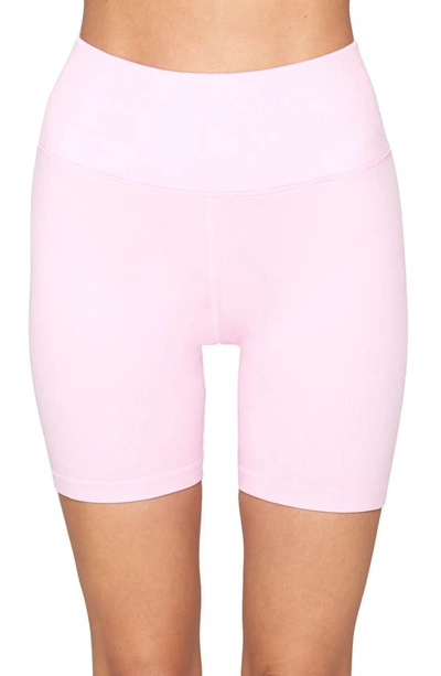 Shop Spiritual Gangster Bike Shorts In Paradise Pink