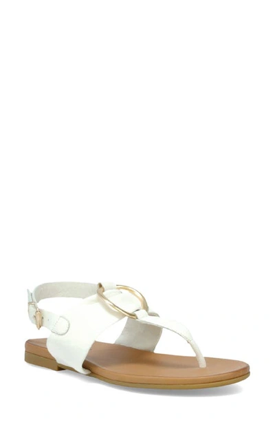 Shop Inuovo Odis T-strap Sandal In Cream Leather
