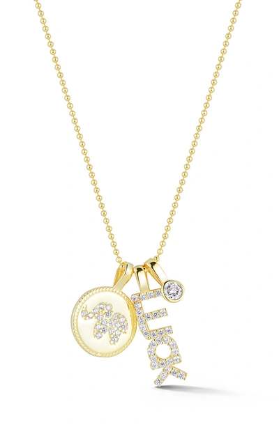 Shop Sphera Milano Gold Vermeil Luck Necklace