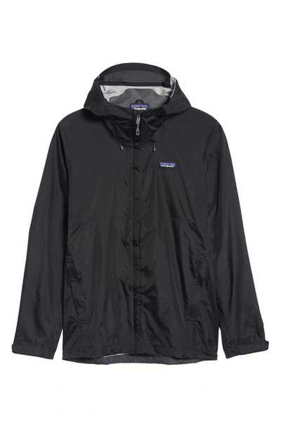 Shop Patagonia Torrentshell Packable Rain Jacket In Black
