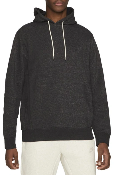 Shop Nike Sportswear Pullover Hoodie In Black/ Dark Smoke Grey