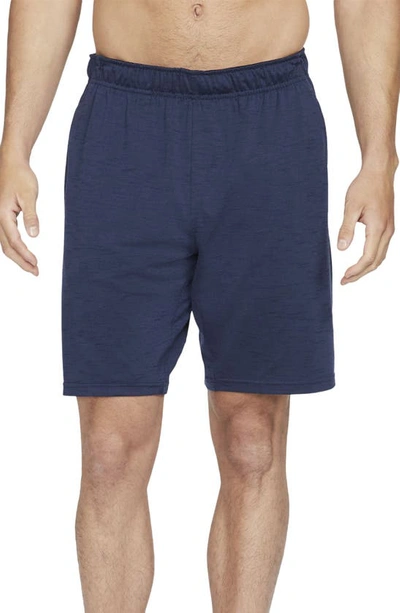 Nike Men's Yoga Dri-fit Shorts In Blue | ModeSens
