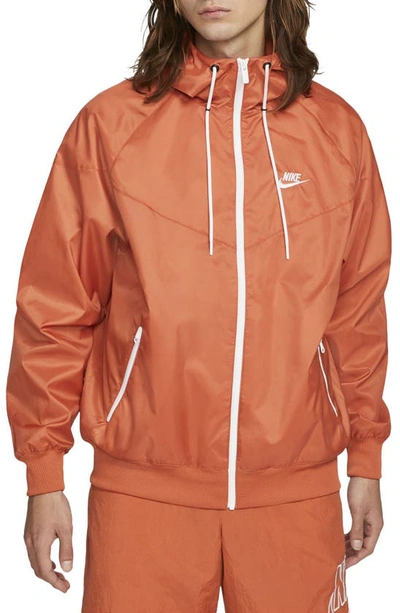 Shop Nike Sportswear Windrunner Jacket In Light Sienna/ White