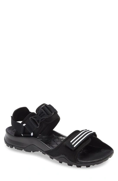 Shop Adidas Originals Cyprex Ultra Sandal In Core Black/ White/ Core Black