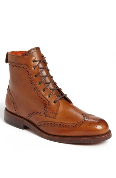 Shop Allen Edmonds 'dalton' Wingtip Boot In Burnished Walnut Leather