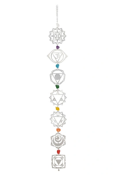 Shop Ariana Ost Chakra Yoga Wall Hanging In Silver