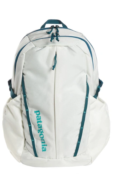 Shop Patagonia Refugio 26l Backpack In Birch White W/ Tidal Teal